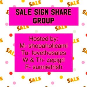 Sign up Fri  8/29 Share Sale Sign Group